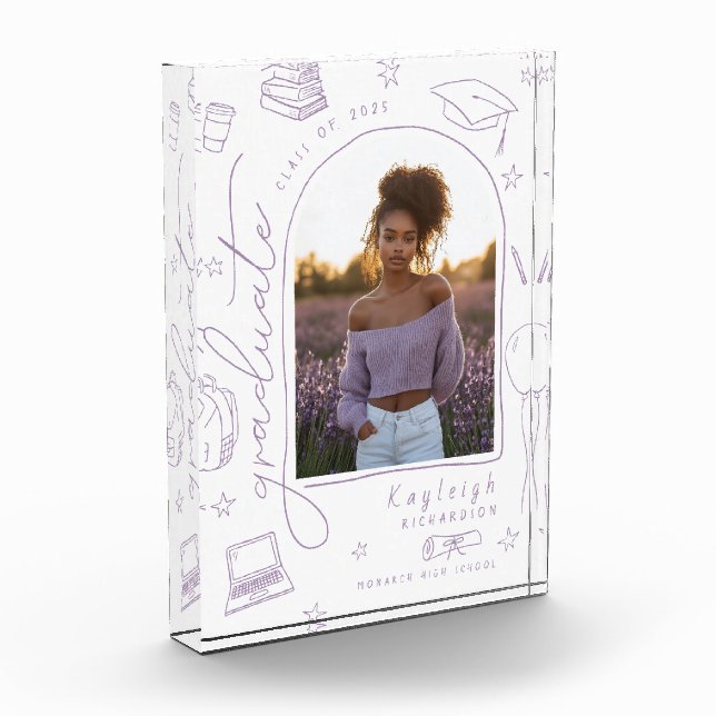 Foto-Blockblock für den Retro-Abschluss Fotoblock (Links)