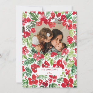 Foto-Blume für Weihnachten Karte