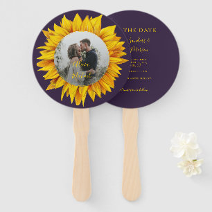 Foto Blumen rustikale elegante Hochzeit Save the D Fächer