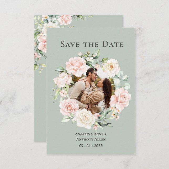 Foto Blumenzwiebeln S Save The Date (Vorne/Hinten)