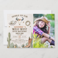 Foto Boot Wild West Western Geburtstagseinladung
