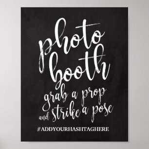 Foto Booth Chalkboard 8x10 Wedding Sign Poster