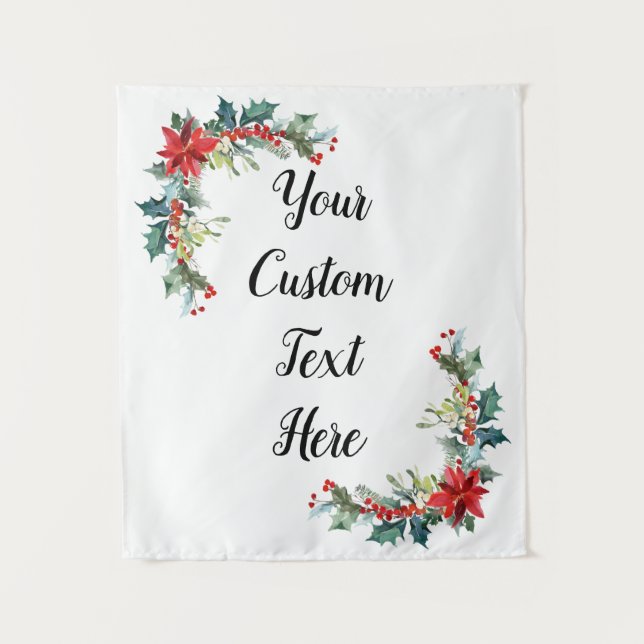 Foto Booth Deco, Holiday Wedding Back Drop Wandteppich (Vorderseite)