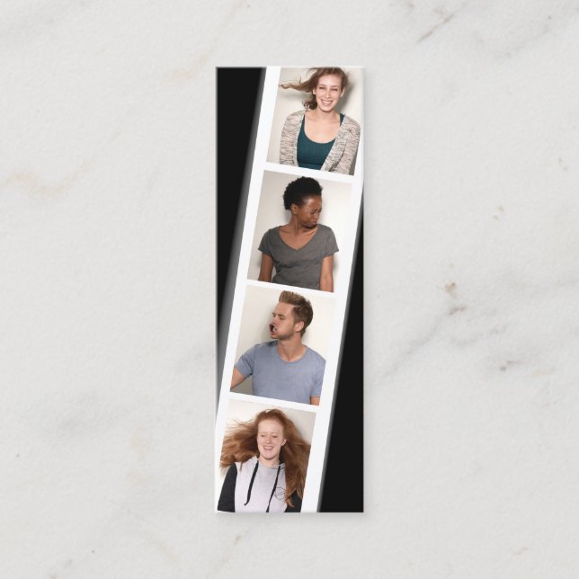 📷 Foto Booth Fotograf Mini Visitenkarte (Vorderseite)