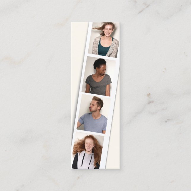 📷 Foto Booth Fotograf Mini Visitenkarte (Vorderseite)