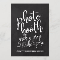 Foto Booth-Hashtag - Erschwingliches Chalboard-Zei