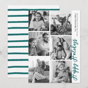 Foto Booth Holiday Card - Evergreen Feiertagskarte