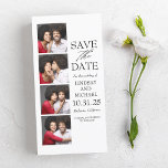 Foto Booth Lesezeichen Style Save the Date<br><div class="desc">Spaß Foto Stand Lesezeichen Save the Date Fotokarten. Vollständig anpassbar - wählen Sie eine beliebige Hintergrundfarbe,  ändern Sie die Textfarbe,  fügen Sie Ihre Verlobung auf der Rückseite ein... </div>