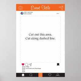 Foto Booth Prop Rahmen Poster Orang und Black