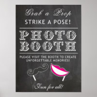 Foto Booth-Schild - schnappen Sie sich eine Prop-T
