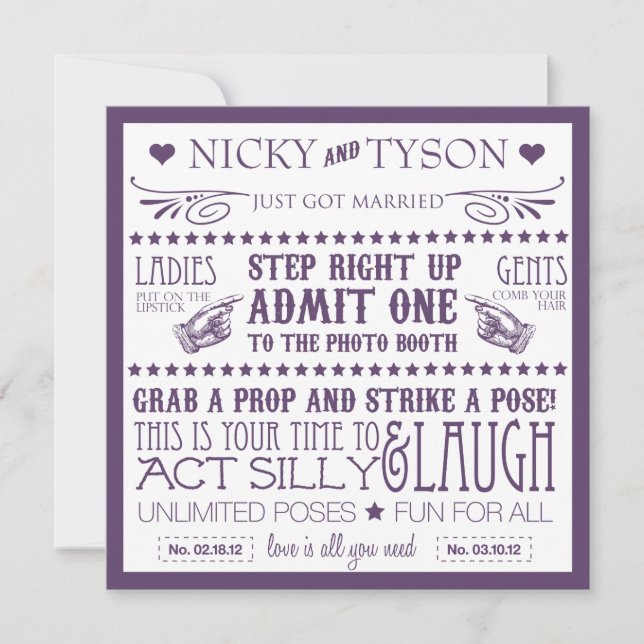 Foto Booth Signage (Vorderseite)