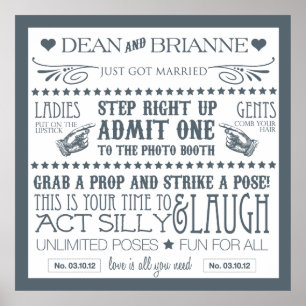 Foto Booth Signage (40x40) Poster