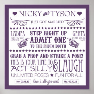 Foto Booth Signage Poster