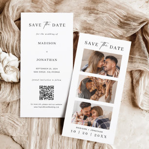 Foto Booth Strip Lesezeichen Hochzeit Save The Date