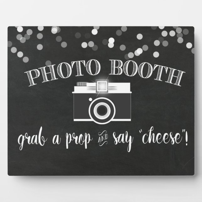 Foto Booth Table Sign Fotoplatte (Vorderseite)