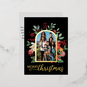 Foto Botanische Vegetation Weihnachten Folien Feiertagspostkarte