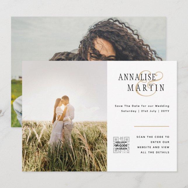 FOTO-BREITUNG QR-CODE-RETT EINLADUNG (Vorne/Hinten)