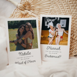 Foto Bridesmaid Vorschlag Faltkarte Karte