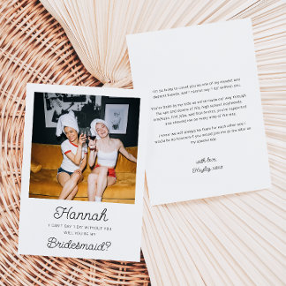 Foto Bridesmaid Vorschlag Flat Karte