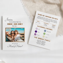 Foto Bridesmaid Vorschlagskarte