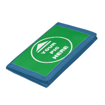 Foto-Brieftasche - Bild hinzufügen - Blau