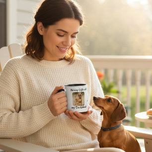 Foto Brown-Dackel für Haustiere personalisieren Tasse