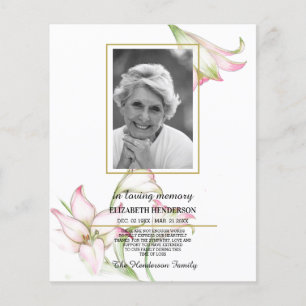 FOTO Budget Beileid in Liebe Erinnerung. Flyer