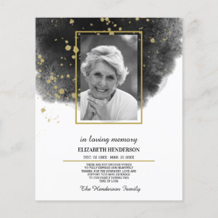 FOTO Budget Beileid in Liebe Erinnerung. Flyer