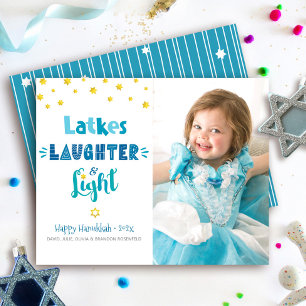 Foto Budget Hanukkah Latkes Lichtkarte