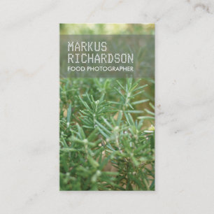 FOTO Business Card für Fotografen oder Koch Visitenkarte
