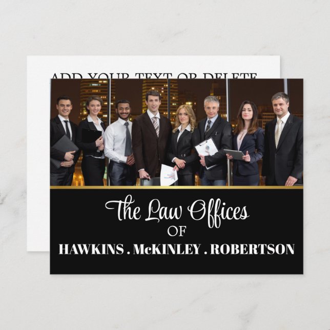 Foto Business FLAT CARD - Siehe Rückseite (Vorne/Hinten)