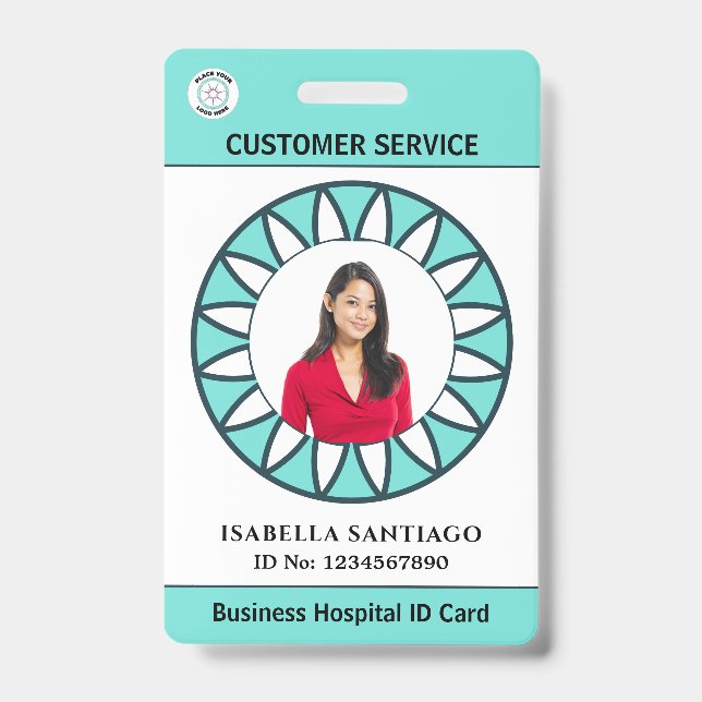 Foto Business Hospital ID Card Custom Ausweis (Vorderseite)