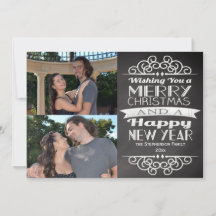 Foto Chaklboard Vintag Custom Christmas