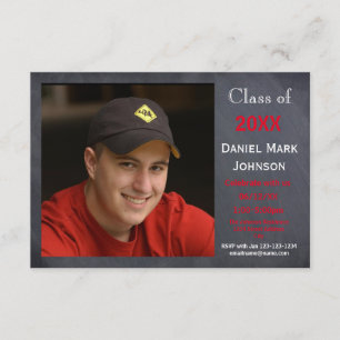 Foto Chalkboard Hintergrund - 3x5 Grad Bekanntgabe Einladung