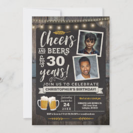 Foto Cheers and Bers 30. Geburtstagseinladung Einladung