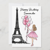Foto Chic Eiffel Tower, Balloons Paris Geburtstag
