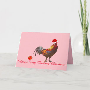 Foto Chicken Weihnachtskarte Feiertagskarte