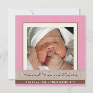 FOTO CHRISTENING ERSUCHT :: Eleganz 7SQ Einladung