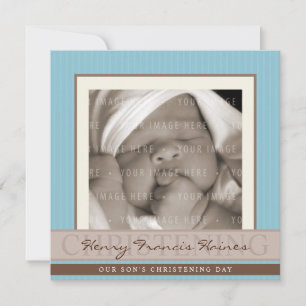 FOTO CHRISTENING ERSUCHT :: Eleganz 8Q Einladung