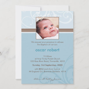 FOTO CHRISTENING ERSUCHT: Wohltätigkeit 6P Einladung