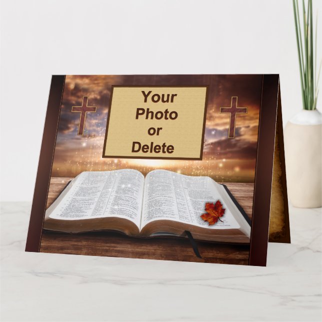 Foto, Christliche Karten, Pastor-Wertungskarten Karte (Vorderseite)