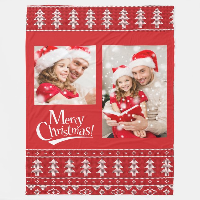 FOTO Christmas Fleece Blanket (Vorderseite)