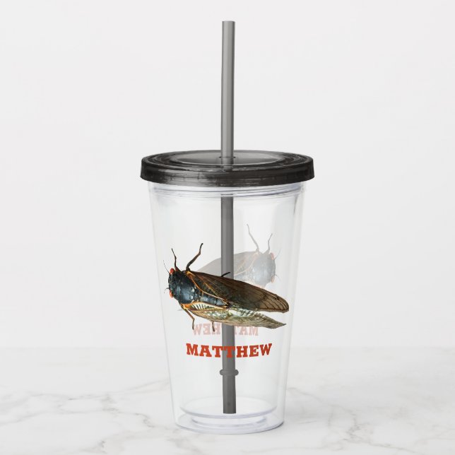 Foto Cicada Bug, Insekt Personalisiert Acryltrinkbecher (Vorderseite)