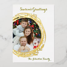 Foto Circle Gold Weihnachten