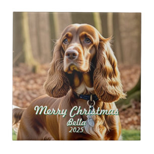 Foto Cocker Spaniel KEEPSAKE Personalize Fliese