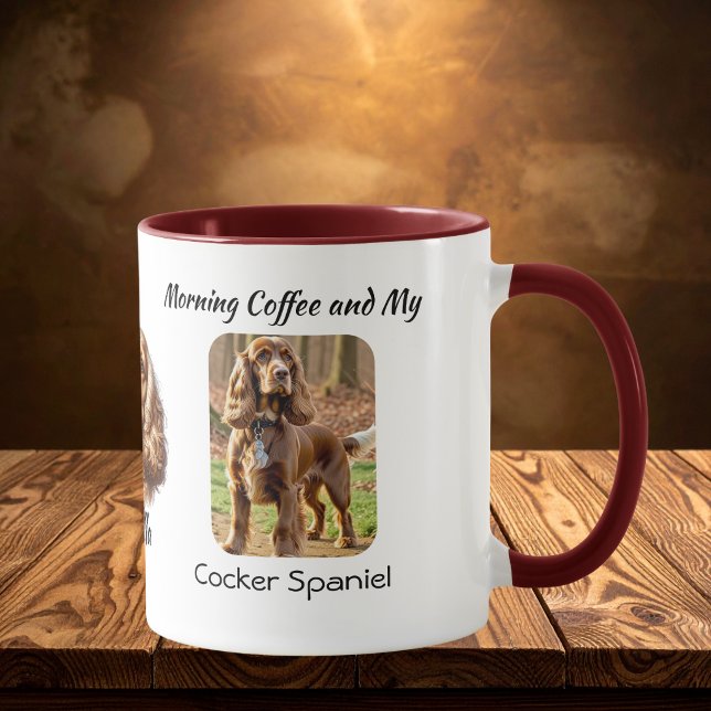 Foto Cocker Spaniel personalisieren Tasse (Von Creator hochgeladen)