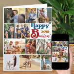 Foto Collage 12 Bild jedes Alters großen Geburtsta Karte<br><div class="desc">Personalisierte, große Geburtstagskarte mit bis zu 12 verschiedenen Fotos und Sie können auch eine individuelle Nachricht in die Fotovorlage einbinden. Die Fotovorlage ist für Sie bereit, Ihre Bilder, die von oben nach unten verlassen sind, in Reihen von oben nach unten einzufügen, die in horizontaler Landschaft, vertikalem Porträt und quadratischen Formaten...</div>