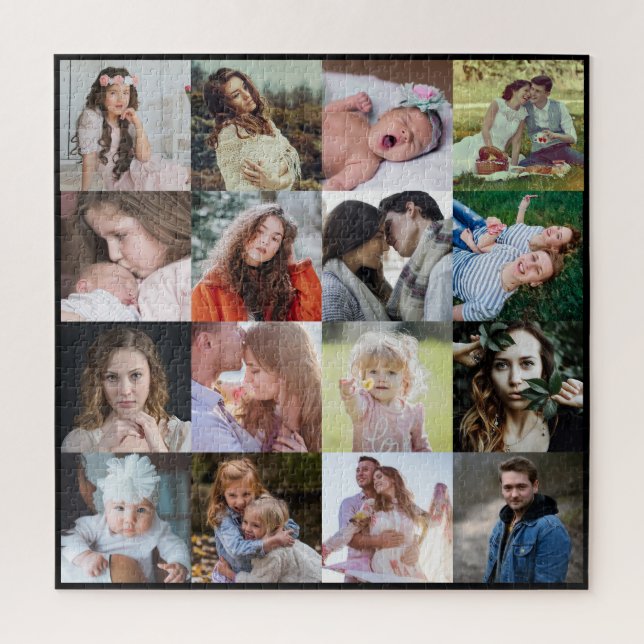 Foto Collage 16 Easy Square Instagram Grid Puzzle (Vertikal)