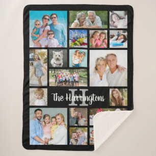 Foto Collage 19 Fotos Script Name Monogram Sherpadecke