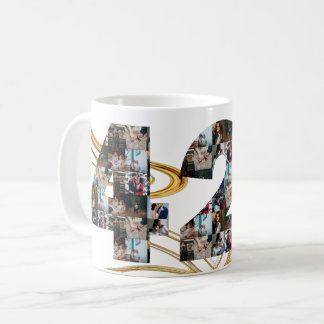 Foto Collage 42 Jahre Jubiläumsgeschenke nach Jahr Kaffeetasse